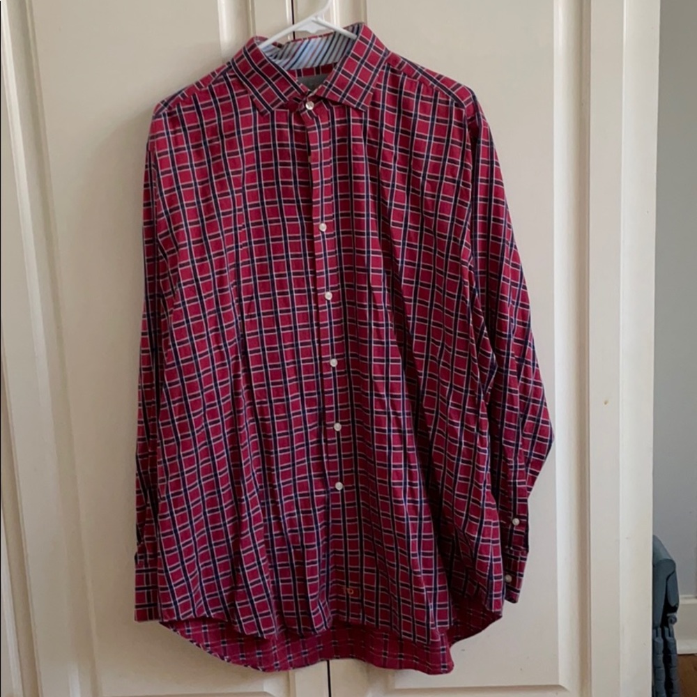 Thomas Dean long sleeve button down shirt